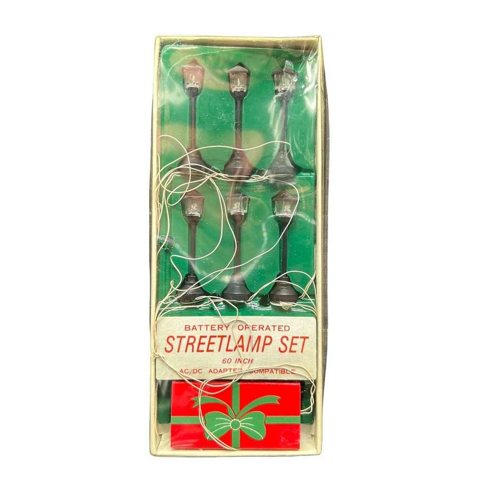 Department 56 Streetlamp Set 6 Piece Battery Operated Village Accessory 3636-6